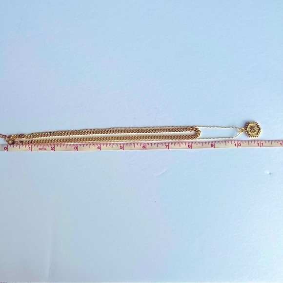 Nib - Souxmux, Double Layer Pendant Necklace - Gold Plated - Adjustable. - Picture 15 of 16